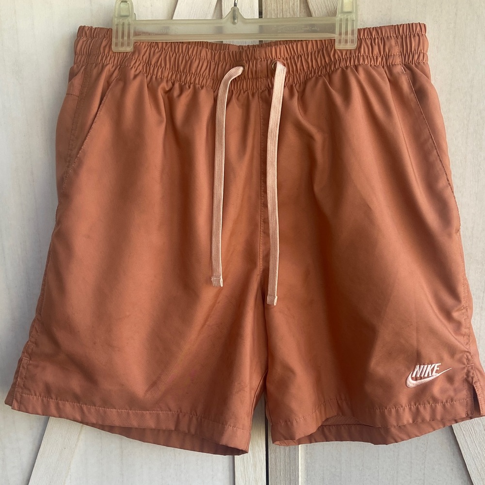 Nike Men’s Woven Flow Brief Lined Running Shorts, Terracotta Size M